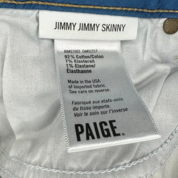 Paige Jimmy Jimmy Skinny Jeans Size 32 - Picture 6 of 6